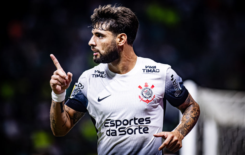 Yuri Alberto marcou seu primeiro gol na temporada contra o Palmeiras